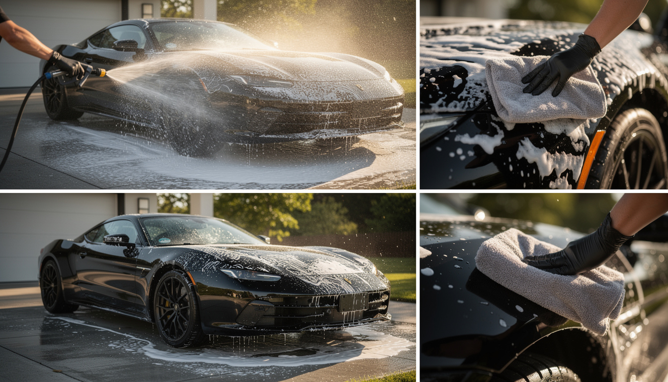 découvrez nos conseils pour éviter les traces et auréoles sur votre voiture noire après le lavage, afin de garder une finition impeccable et brillante.